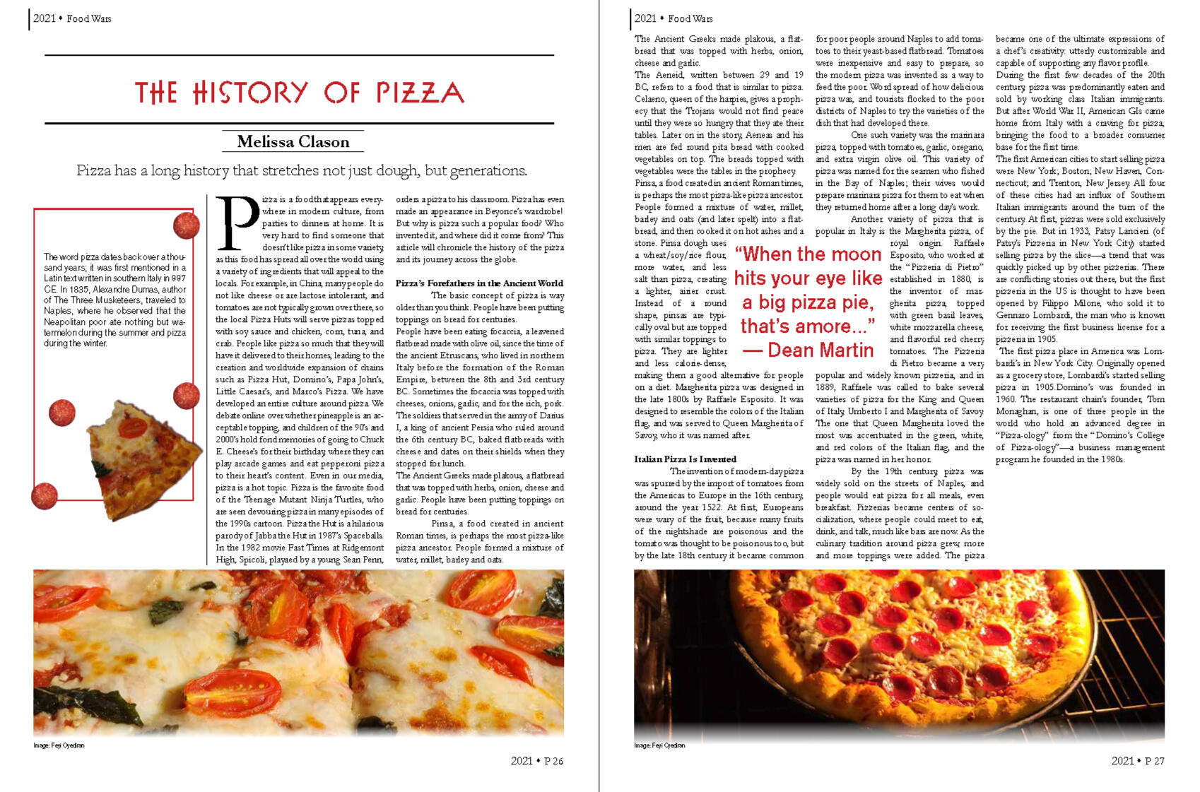 Pizza Magazine Layout 2